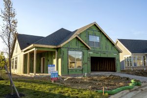 Home at The Courtyards at Carr Farms in the process of being constructed by Cimino Construction