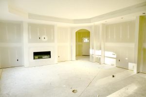 Drywall interior of home by Cimino Construction at the Courtyards at Carr Farms