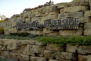 The Courtyards on Riverside a Cimino Construction project entrance sign